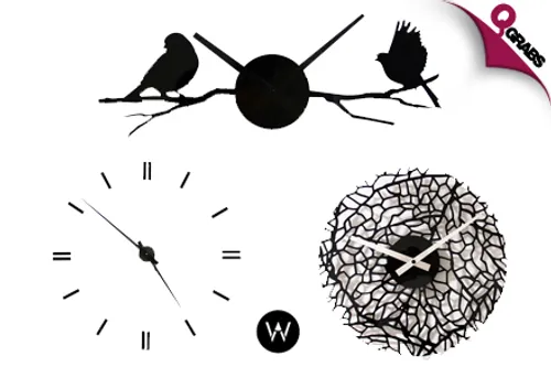 From QR175 Decorate your Home Interior with an Acrylic Wall Clock from Deworx Home Decor! (Up to QR650 Value)